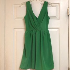 Emerald green dress